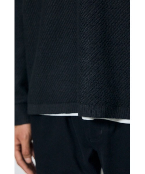 AZUL by moussy（アズールバイマウジー）の「【これ1つでコーデ完成】レイヤードニット&カットソートップス2点セット　秋服　冬服　春服　ロンT　無地　マシンウォッシャブル　洗濯機◎（ニット/セーター・メンズ・ブルー/グレー/ブラック・LARGE/MEDIUM）」の13枚目の写真
