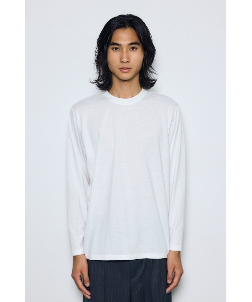 AZUL by moussy（アズールバイマウジー）の「【これ1つでコーデ完成】レイヤードニット&カットソートップス2点セット　秋服　冬服　春服　ロンT　無地　マシンウォッシャブル　洗濯機◎（ニット/セーター・メンズ・ブルー/グレー/ブラック・LARGE/MEDIUM）」の14枚目の写真