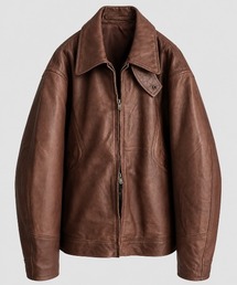 ANTHEM A（アンセムエー）の「UNEVEN SHEEP LEATHER ZIP BLOUSON（ブルゾン）」