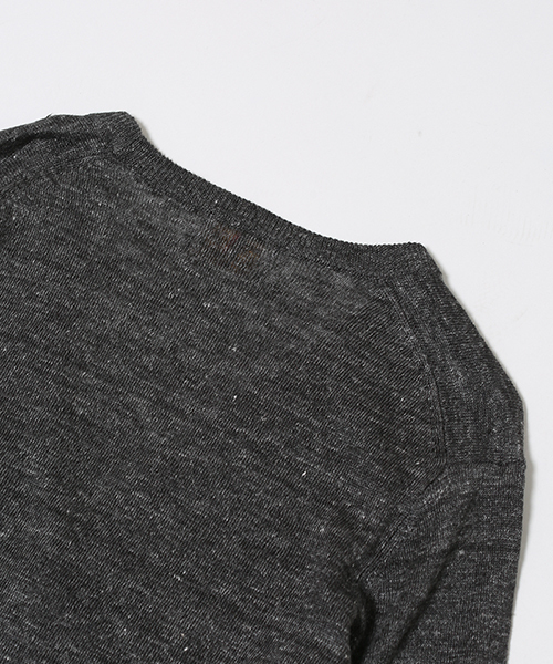 NANO universe(ナノユニバース)の「フレンチリネンVカーデ 7/S(カーディガン/ボレロ・メンズ・ブラック/ブルーグリーン/ネイビー/グレー・SMALL/LARGE/X-LARGE/MEDIUM)」の8枚目の写真