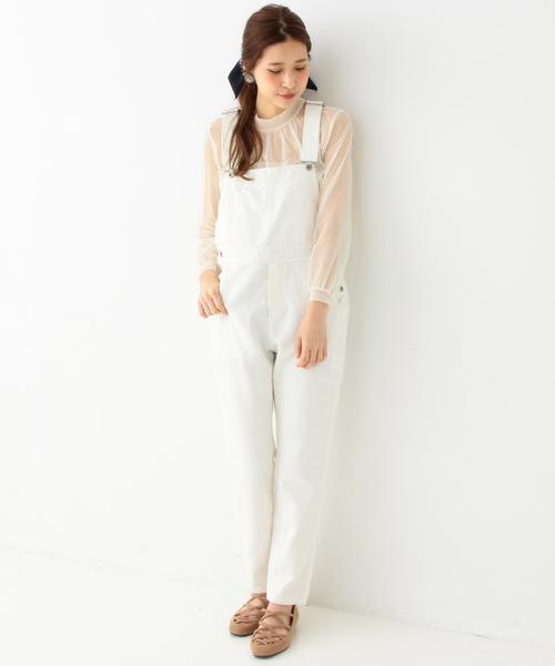 Another Edition(アナザーエディション)の「ドットハイネックブラウス2/AEMFC DOTチュール H/N BLⅡ◆(シャツ/ブラウス・レディース・オフホワイト/ブラック・FREE)」の8枚目の写真