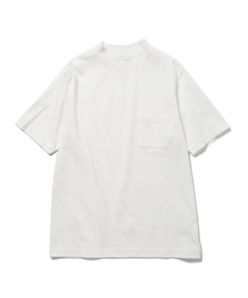 B:MING by BEAMS（ビーミングバイビームス）の「ビーミング by ビームス / “HEAVY WEIGHT” モックネックTシャツ（Tシャツ/カットソー・メンズ・ブラック/オフホワイト・LARGE/MEDIUM/SMALL）」の8枚目の写真