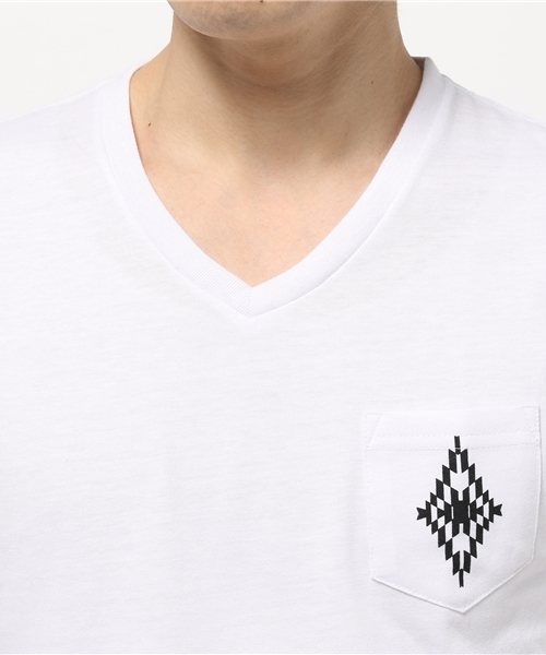 VENCEEXCHANGE（ヴァンスエクスチェンジ）の「ポケットオルテガ半袖T     （Tシャツ/カットソー・メンズ・ブラック/オフホワイト・MEDIUM/SMALL/LARGE）」の5枚目の写真