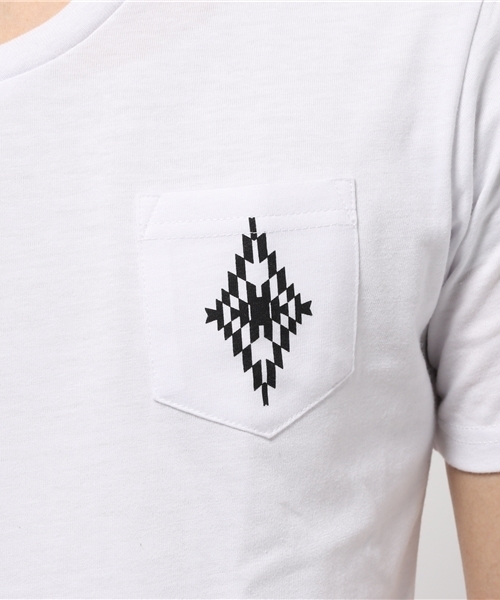 VENCEEXCHANGE（ヴァンスエクスチェンジ）の「ポケットオルテガ半袖T     （Tシャツ/カットソー・メンズ・ブラック/オフホワイト・MEDIUM/SMALL/LARGE）」の7枚目の写真