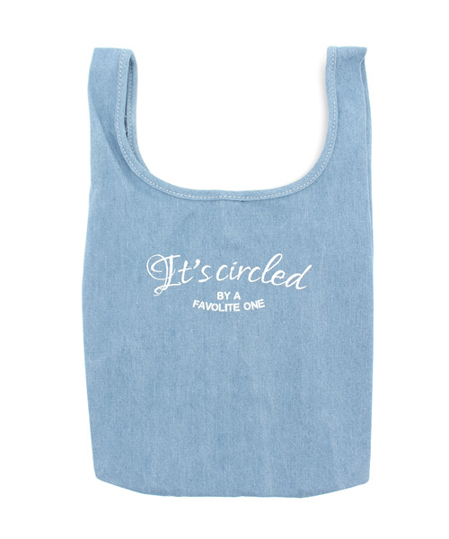 ikka（イッカ）の「キャンバスミニトートバッグ（トートバッグ・レディース・オフホワイト/スカイブルー・FREE）」の2枚目の写真