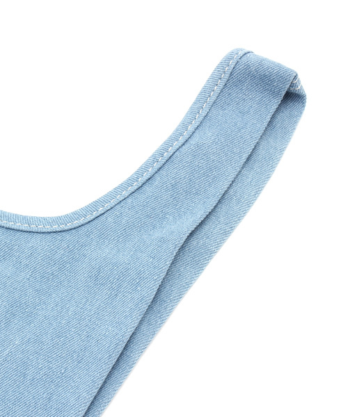 ikka（イッカ）の「キャンバスミニトートバッグ（トートバッグ・レディース・オフホワイト/スカイブルー・FREE）」の4枚目の写真