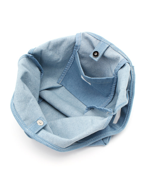 ikka（イッカ）の「キャンバスミニトートバッグ（トートバッグ・レディース・オフホワイト/スカイブルー・FREE）」の5枚目の写真