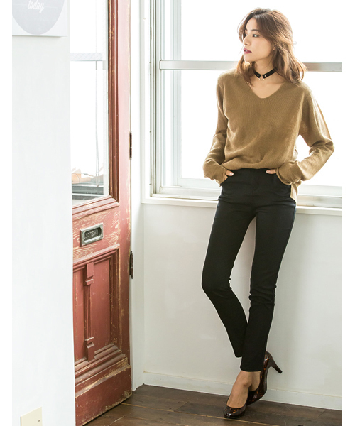 Re:EDIT（リエディ）の「ベーシックストレートパンツ[リエディオリジナル][Re:EDIT/リエディ]（その他パンツ・レディース・グレー/チャコールグレー/ホワイト/ベージュ/ネイビー/ブラック/カーキ・XX-SMALL/X-SMALL/SMALL/LARGE/X-LARGE/MEDIUM）」の22枚目の写真