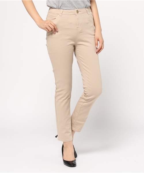 Re:EDIT（リエディ）の「ベーシックストレートパンツ[リエディオリジナル][Re:EDIT/リエディ]（その他パンツ・レディース・グレー/チャコールグレー/ホワイト/ベージュ/ネイビー/ブラック/カーキ・XX-SMALL/X-SMALL/SMALL/LARGE/X-LARGE/MEDIUM）」の5枚目の写真