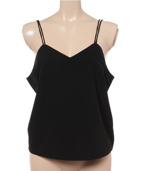 SLY（スライ）の「Wストラップキャミ（キャミソール・レディース・ネイビー系/オレンジ系その他/ブラック/ベージュ・FREE）」の12枚目の写真