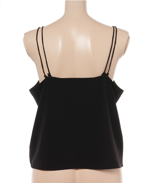 SLY（スライ）の「Wストラップキャミ（キャミソール・レディース・ネイビー系/オレンジ系その他/ブラック/ベージュ・FREE）」の6枚目の写真