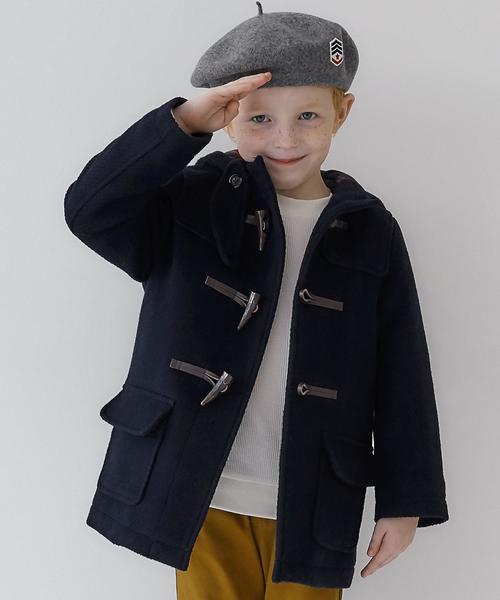 highking（ハイキング）の「別注【HIGHKING(ハイキング)】ベレー◆（ハンチング/ベレー帽・キッズ・ダークグレー/ダークブラウン/マスタード・52cm/54cm）」の2枚目の写真