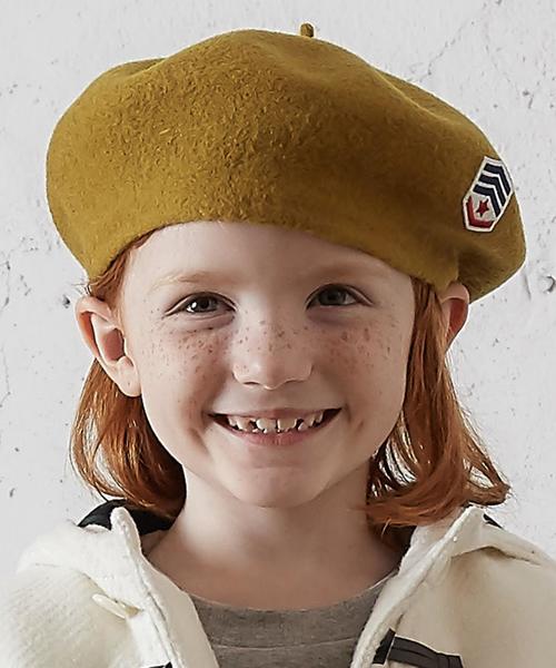 highking（ハイキング）の「別注【HIGHKING(ハイキング)】ベレー◆（ハンチング/ベレー帽・キッズ・ダークグレー/ダークブラウン/マスタード・52cm/54cm）」の3枚目の写真