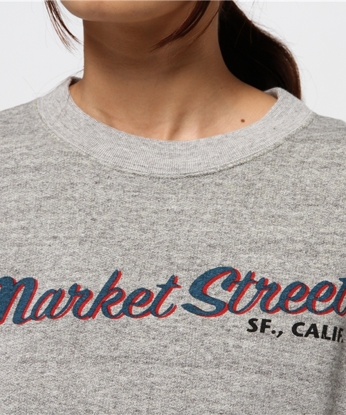 BEN DAVIS MARKET STREET（ベンデイビスマーケットストリート）の「BEN DAVIS MARKET STREET SWEAT SHIRTS WITH PRINT -made in japan-（スウェット・レディース・ヘザーグレー・3/1/2/4）」の9枚目の写真