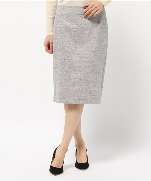 22 OCTOBRE（ヴァンドゥ－オクトーブル）の「ジャージーネップツイードスカート【セットアップ対応商品】　（スカート・レディース・ブラック/グレー・38/40）」の14枚目の写真