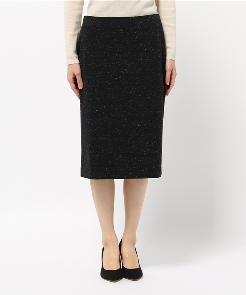 22 OCTOBRE（ヴァンドゥ－オクトーブル）の「ジャージーネップツイードスカート【セットアップ対応商品】　（スカート・レディース・ブラック/グレー・38/40）」の9枚目の写真