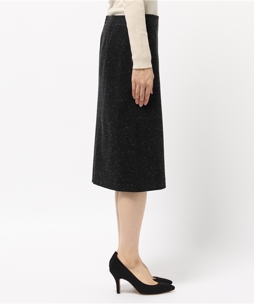 22 OCTOBRE（ヴァンドゥ－オクトーブル）の「ジャージーネップツイードスカート【セットアップ対応商品】　（スカート・レディース・ブラック/グレー・38/40）」の10枚目の写真