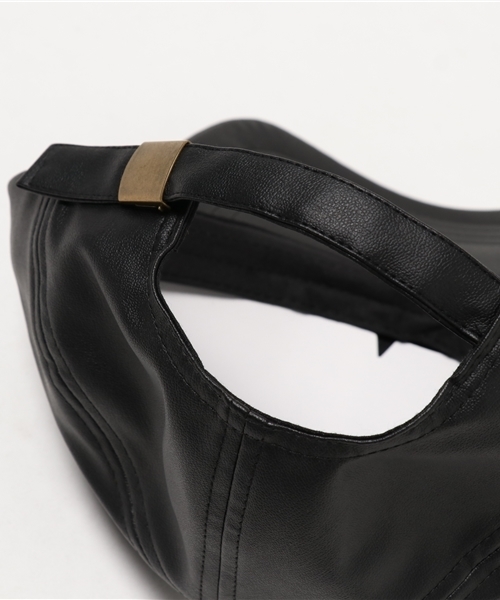 VENCEEXCHANGE（ヴァンスエクスチェンジ）の「フェイクレザーローキャップ          （キャップ・レディース・ボルドー/ブラック・FREE）」の5枚目の写真