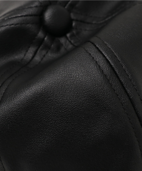 VENCEEXCHANGE（ヴァンスエクスチェンジ）の「フェイクレザーローキャップ          （キャップ・レディース・ボルドー/ブラック・FREE）」の6枚目の写真