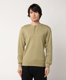 L/S Henley Neck w/emb