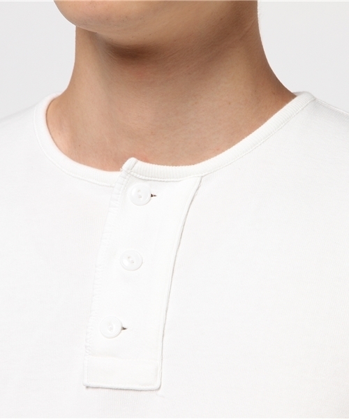 68&brothers(シックスティエイトアンドブラザーズ)の「L/S Henley Neck w/emb(Tシャツ/カットソー・メンズ・ヘザーグレー/ブラック/ホワイト/オリーブドラブ/カーキ・MEDIUM/LARGE/X-LARGE/SMALL)」の8枚目の写真