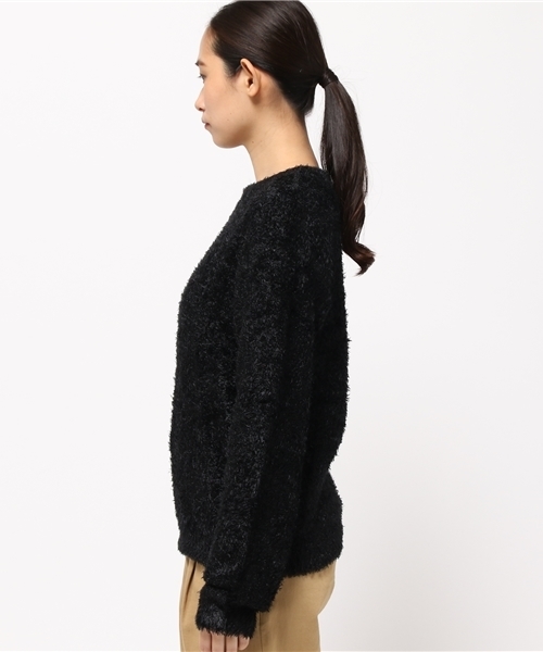 PUNYUS（プニュズ）の「シャギーセーター（ニット/セーター・レディース・ブラック/ブルー/ダークベージュ・1/4/3/2）」の5枚目の写真