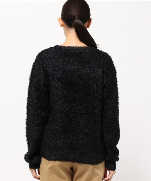 PUNYUS（プニュズ）の「シャギーセーター（ニット/セーター・レディース・ブラック/ブルー/ダークベージュ・1/4/3/2）」の6枚目の写真