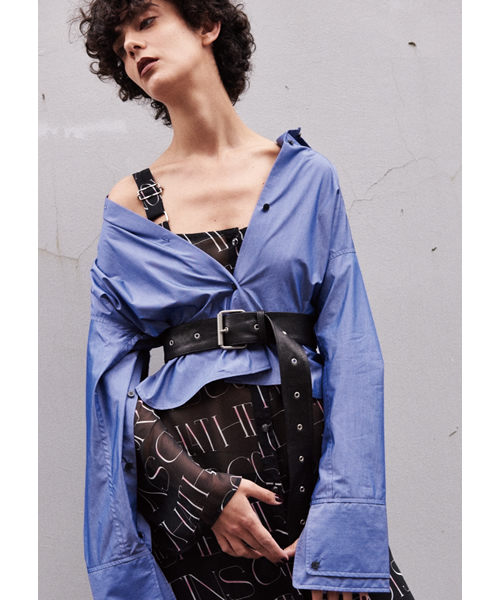 made in HEAVEN(メイドインヘブン)の「Future Classics オリジナルシャツ(シャツ/ブラウス・レディース・ホワイト/ホワイト系その他/ブルー・1)」の5枚目の写真