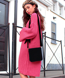 Chille anap | ベロアリボンショルダーBAG(ショルダーバッグ)