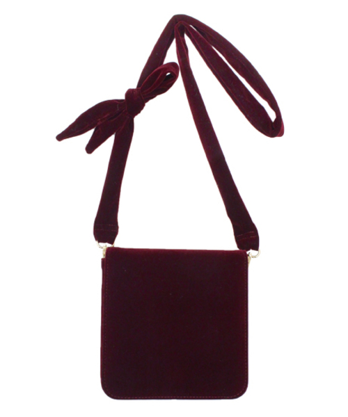 Chille anap（チルアナップ）の「ベロアリボンショルダーバッグ （ショルダーバッグ・レディース・ワインレッド/カーキ/ブラック・FREE）」の19枚目の写真