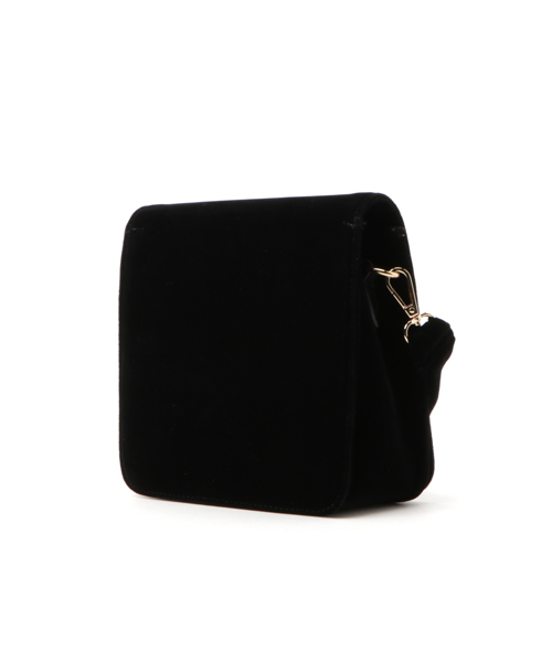 Chille anap（チルアナップ）の「ベロアリボンショルダーバッグ （ショルダーバッグ・レディース・ワインレッド/カーキ/ブラック・FREE）」の4枚目の写真