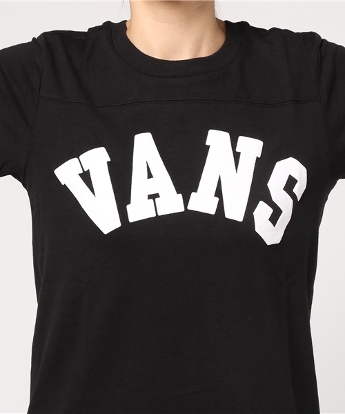 VANS（バンズ）の「【VANS】ロゴTシャツワンピース（ワンピース・レディース・ブラック/ホワイト・SMALL/MEDIUM）」の11枚目の写真