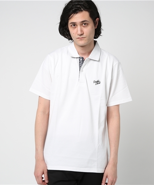 DOUBLE STEAL(ダブルスティール)の「FABRIC ポロシャツ (ポロシャツ・メンズ・ホワイト系その他/グリーン系その他2/ブラック系その他2/グリーン系その他/ホワイト系その他2/ブラック系その他・LARGE/MEDIUM/X-LARGE)」の1枚目の写真