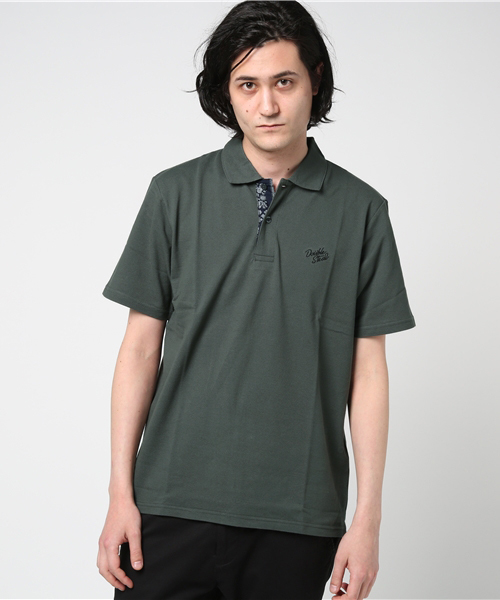 DOUBLE STEAL(ダブルスティール)の「FABRIC ポロシャツ (ポロシャツ・メンズ・ホワイト系その他/グリーン系その他2/ブラック系その他2/グリーン系その他/ホワイト系その他2/ブラック系その他・LARGE/MEDIUM/X-LARGE)」の5枚目の写真