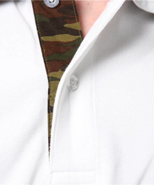 DOUBLE STEAL(ダブルスティール)の「FABRIC ポロシャツ (ポロシャツ・メンズ・ホワイト系その他/グリーン系その他2/ブラック系その他2/グリーン系その他/ホワイト系その他2/ブラック系その他・LARGE/MEDIUM/X-LARGE)」の16枚目の写真