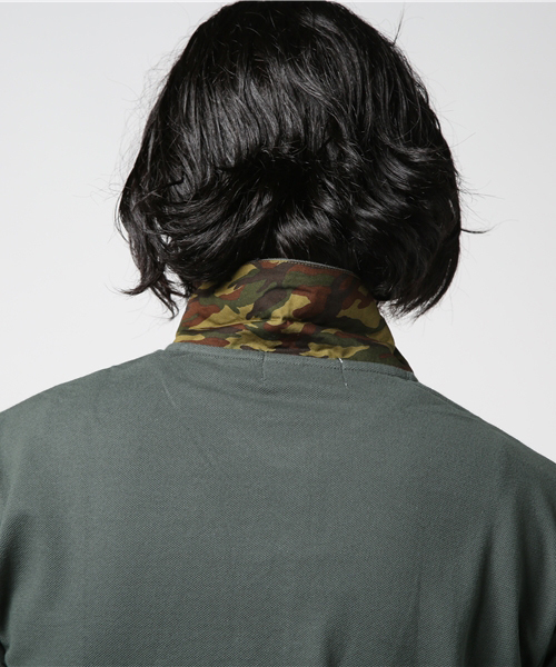 DOUBLE STEAL(ダブルスティール)の「FABRIC ポロシャツ (ポロシャツ・メンズ・ホワイト系その他/グリーン系その他2/ブラック系その他2/グリーン系その他/ホワイト系その他2/ブラック系その他・LARGE/MEDIUM/X-LARGE)」の10枚目の写真