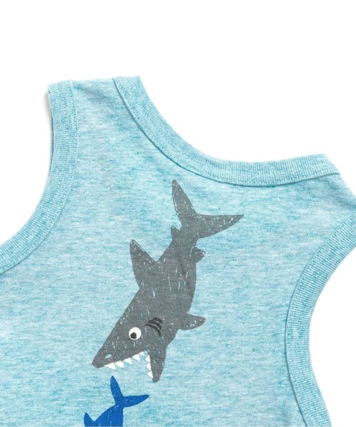 BIT'Z（ビッツ）の「2柄切替えフリンジタンクトップ（タンクトップ・キッズ・グレー/ターコイズブルー・95/100/90/80/120/110）」の9枚目の写真