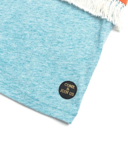 BIT'Z（ビッツ）の「2柄切替えフリンジタンクトップ（タンクトップ・キッズ・グレー/ターコイズブルー・95/100/90/80/120/110）」の10枚目の写真