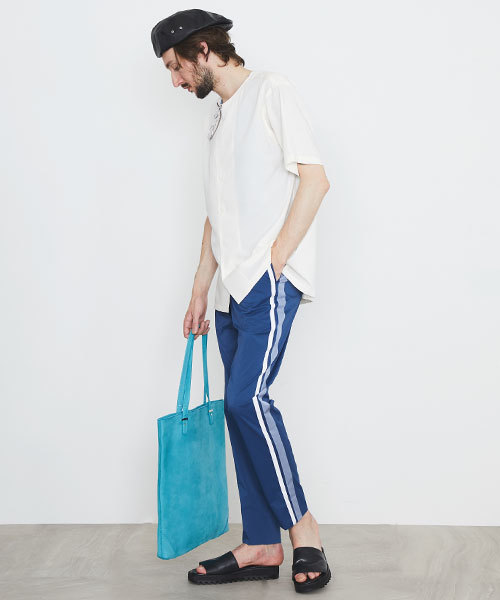 UNITED TOKYO（ユナイテッドトウキョウ）の「ノーカラーシャツ（シャツ/ブラウス・メンズ・ブラック/オフホワイト/ピンク・3/1/2）」の12枚目の写真