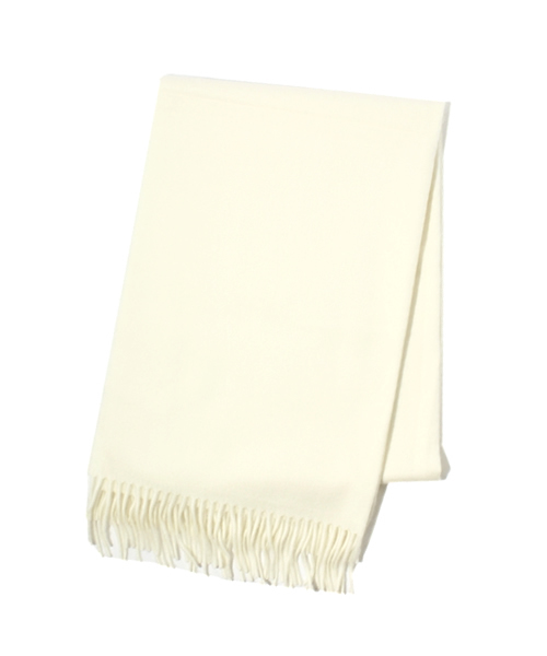 UNITED ARROWS（ユナイテッドアローズ）の「BEGG W/ANG SLD 65*180（マフラー・レディース・オフホワイト/ブラック/ベージュ/レッド・フリー）」の2枚目の写真