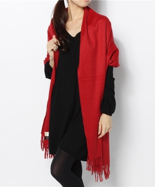 UNITED ARROWS（ユナイテッドアローズ）の「BEGG W/ANG SLD 65*180（マフラー・レディース・オフホワイト/ブラック/ベージュ/レッド・フリー）」の7枚目の写真