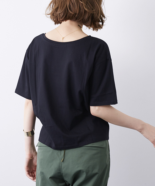 STUDIOUS(ステュディオス)の「【STUDIOUS】コルセットディティールカットソー(Tシャツ/カットソー・レディース・ダークグリーン/オフホワイト/ブラック・FREE)」の8枚目の写真