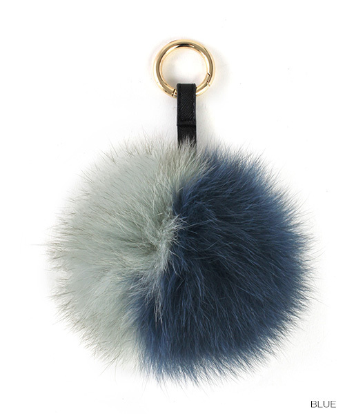RANDA(ランダ)の「フォックスファーチャーム(キーホルダー・レディース・その他/モカ/イエロー/ピンク/ブルー・FREE)」の3枚目の写真