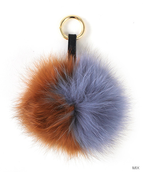 RANDA(ランダ)の「フォックスファーチャーム(キーホルダー・レディース・その他/モカ/イエロー/ピンク/ブルー・FREE)」の5枚目の写真