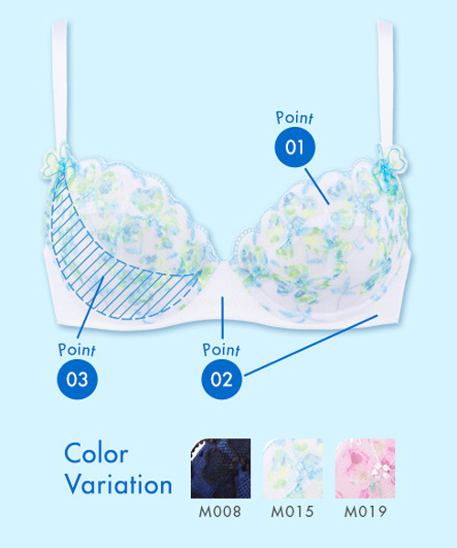 Triumph（トリンプ）の「天使のブラ スーパーCOOL444　ブラジャー【Bカップ】TR444 WHU（ブラジャー・レディース・ホワイト/ピンク/ダークブルー・B70/B75）」の19枚目の写真