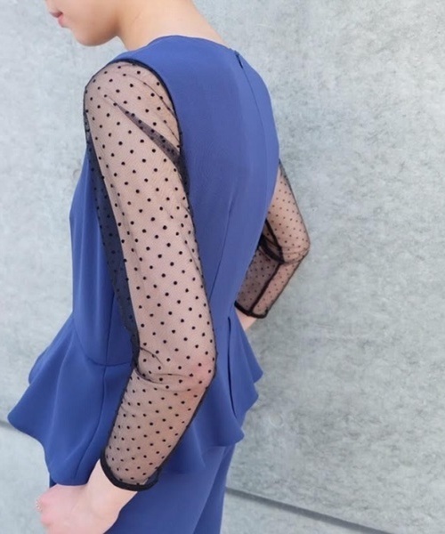 kaene（カエン）の「スカラップオールインワン（つなぎ/オールインワン・レディース・ブラック/ブルー/ピンク・38/36）」の16枚目の写真