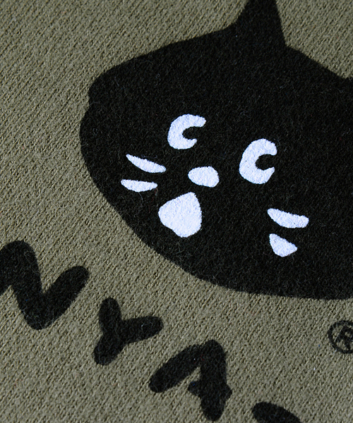 Champion（チャンピオン）の「にゃーとチャンピオンのトレーナー（スウェット・レディース・カーキ/ブラック/レッド/オフホワイト/グレー・03/02）」の7枚目の写真