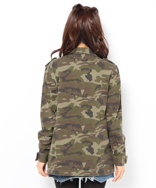 WEGO（ウィゴー）の「F2ミリタリージャケット（ミリタリージャケット・レディース・カーキ/その他1・FREE）」の5枚目の写真