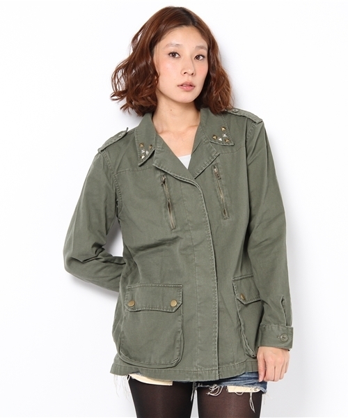 WEGO（ウィゴー）の「F2ミリタリージャケット（ミリタリージャケット・レディース・カーキ/その他1・FREE）」の20枚目の写真