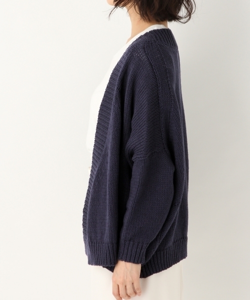 A part by（アパートバイ）の「1.5GClリリーヤーンカーディガン8S 　786959（カーディガン/ボレロ・レディース・ホワイト/ネイビー/グリーン/ピンク・FREE）」の9枚目の写真